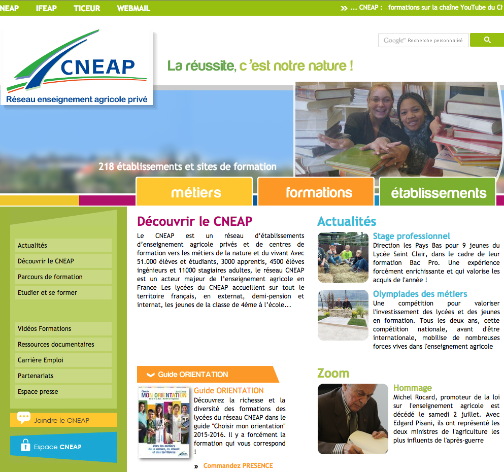 Le site du CNEAP