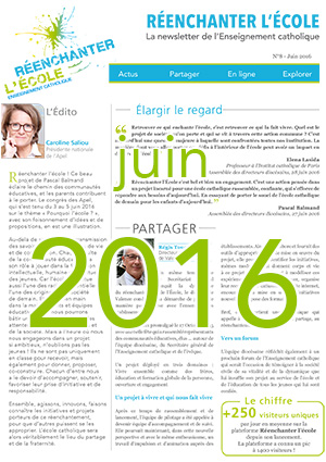 Une newsletter 8 juin 2016 - Réenchanter l'École