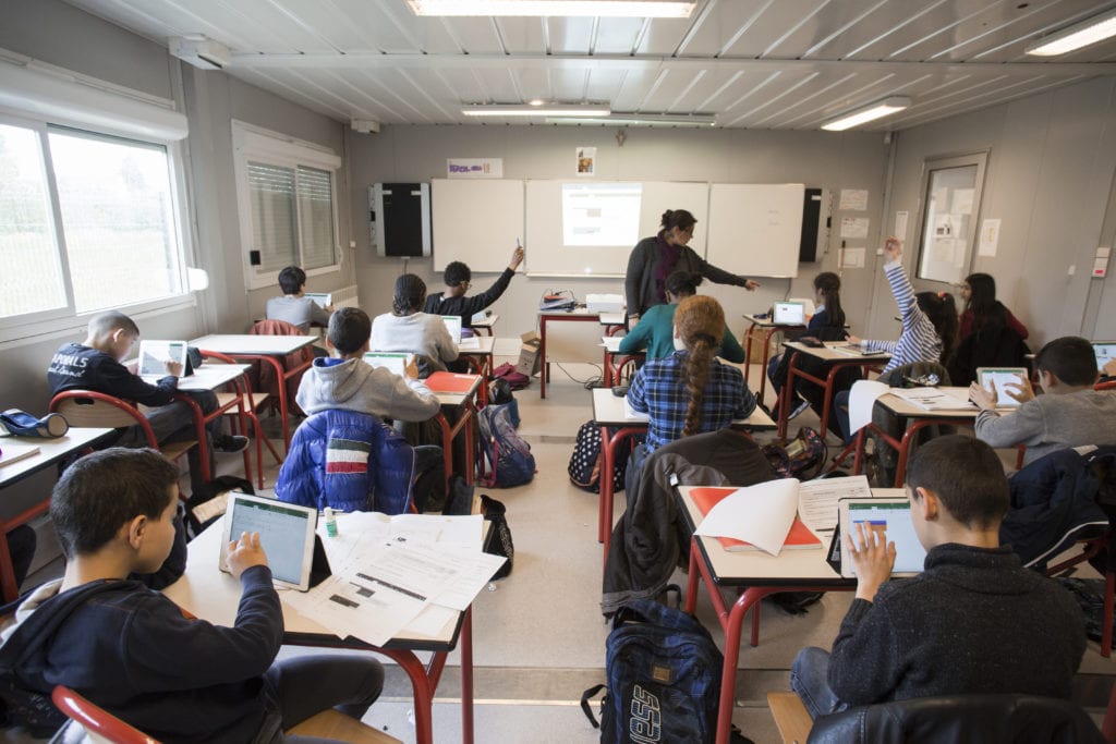 Collège Marcel Callo Classe de 6ème en cours de technologie avec Laetitia Pinaud, enseignante