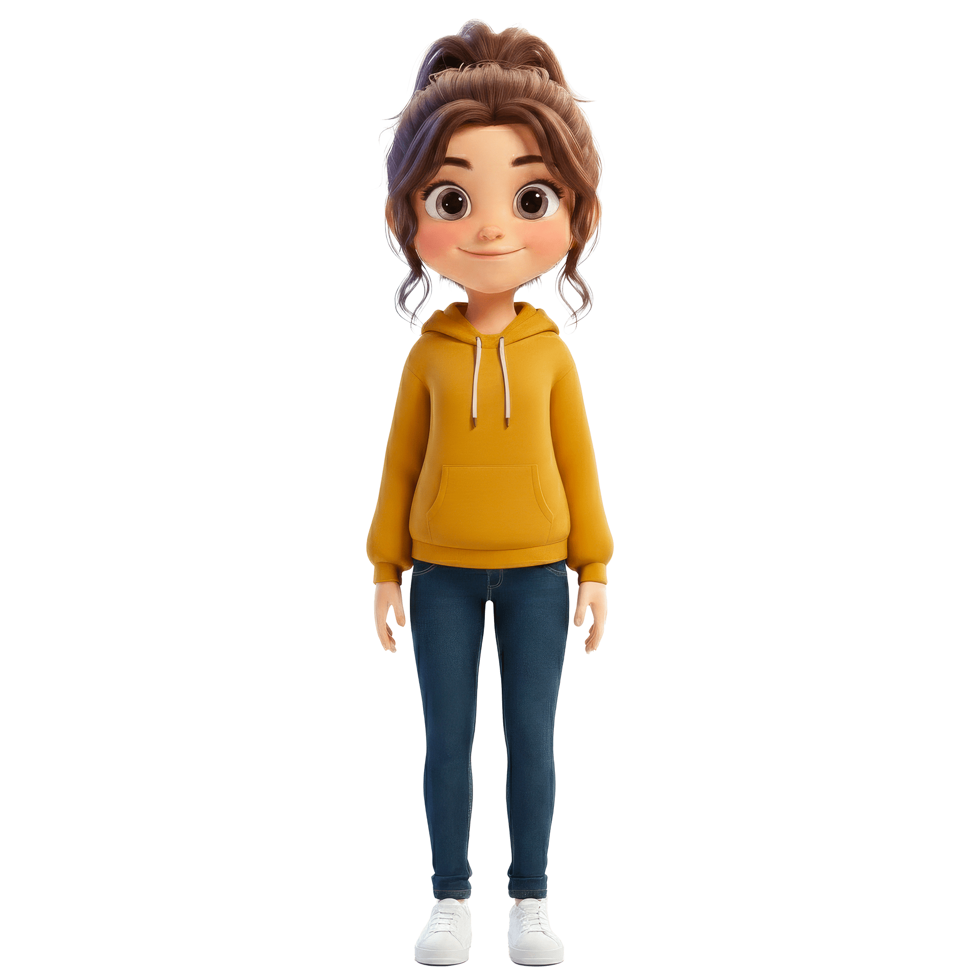 mascotte_feminine_sweat_jaune